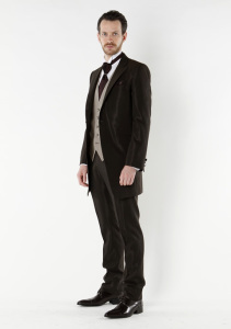 Groom Striped Suit & Made to Measure Business Wedding Men′s Suits